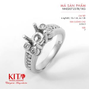 Vỏ Nhẫn Kim Cương Vàng Trắng